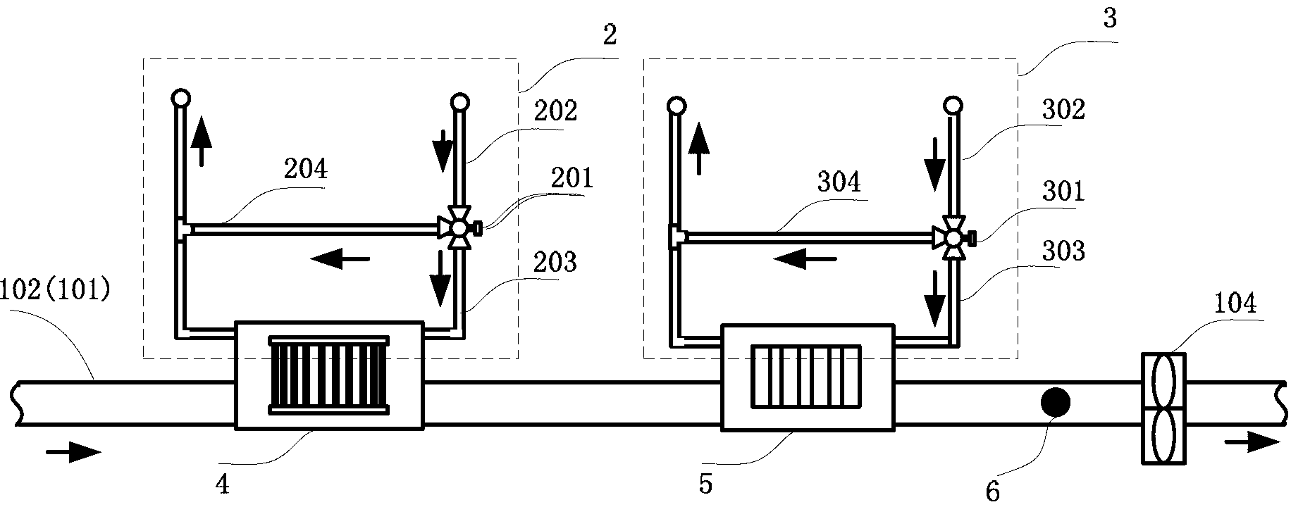 Independent temperature and humidity control system for sealed cabin of space aircraft and implementation method