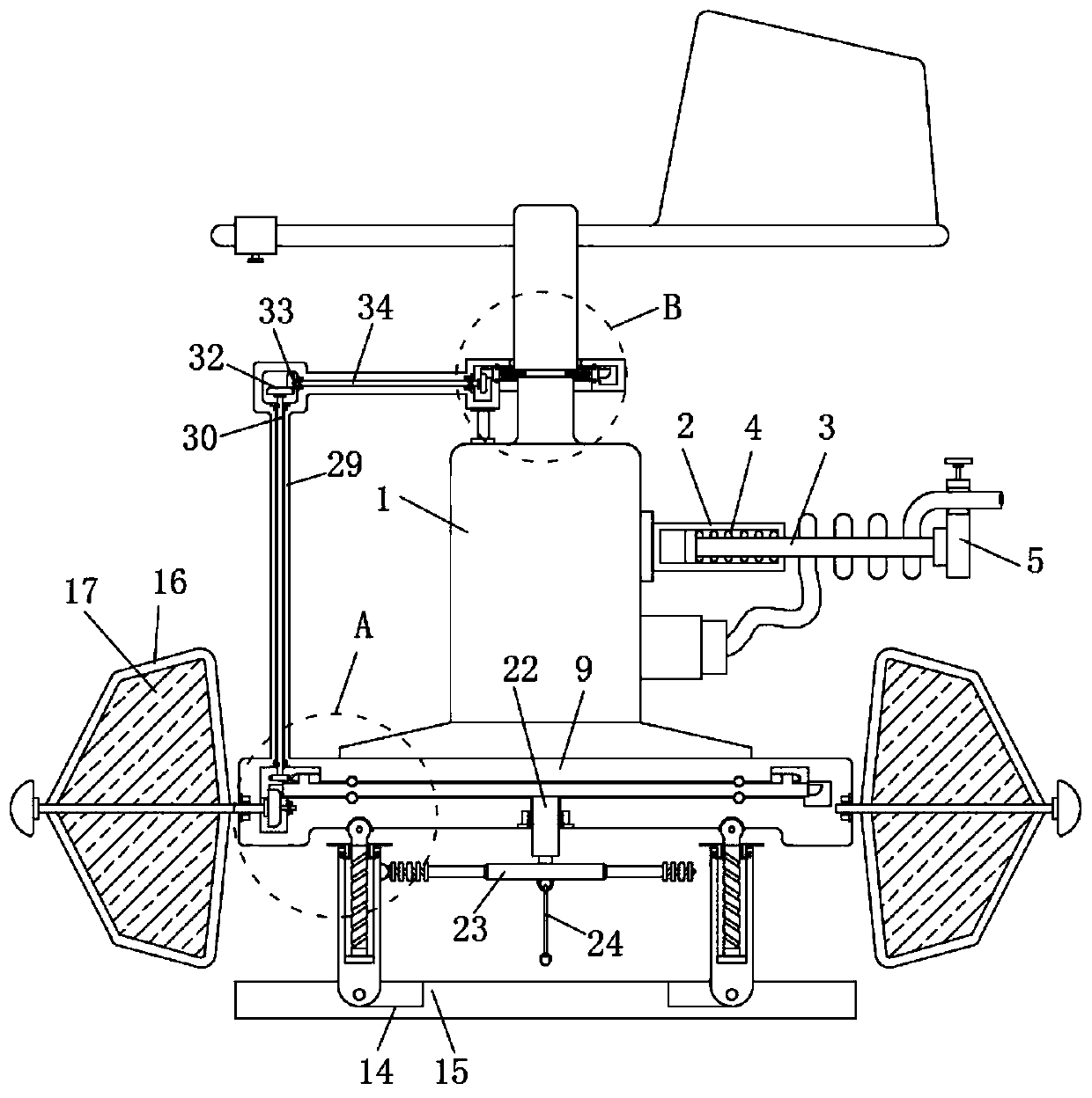 Protection mechanism of wind direction sensor for wharf based on sponge city