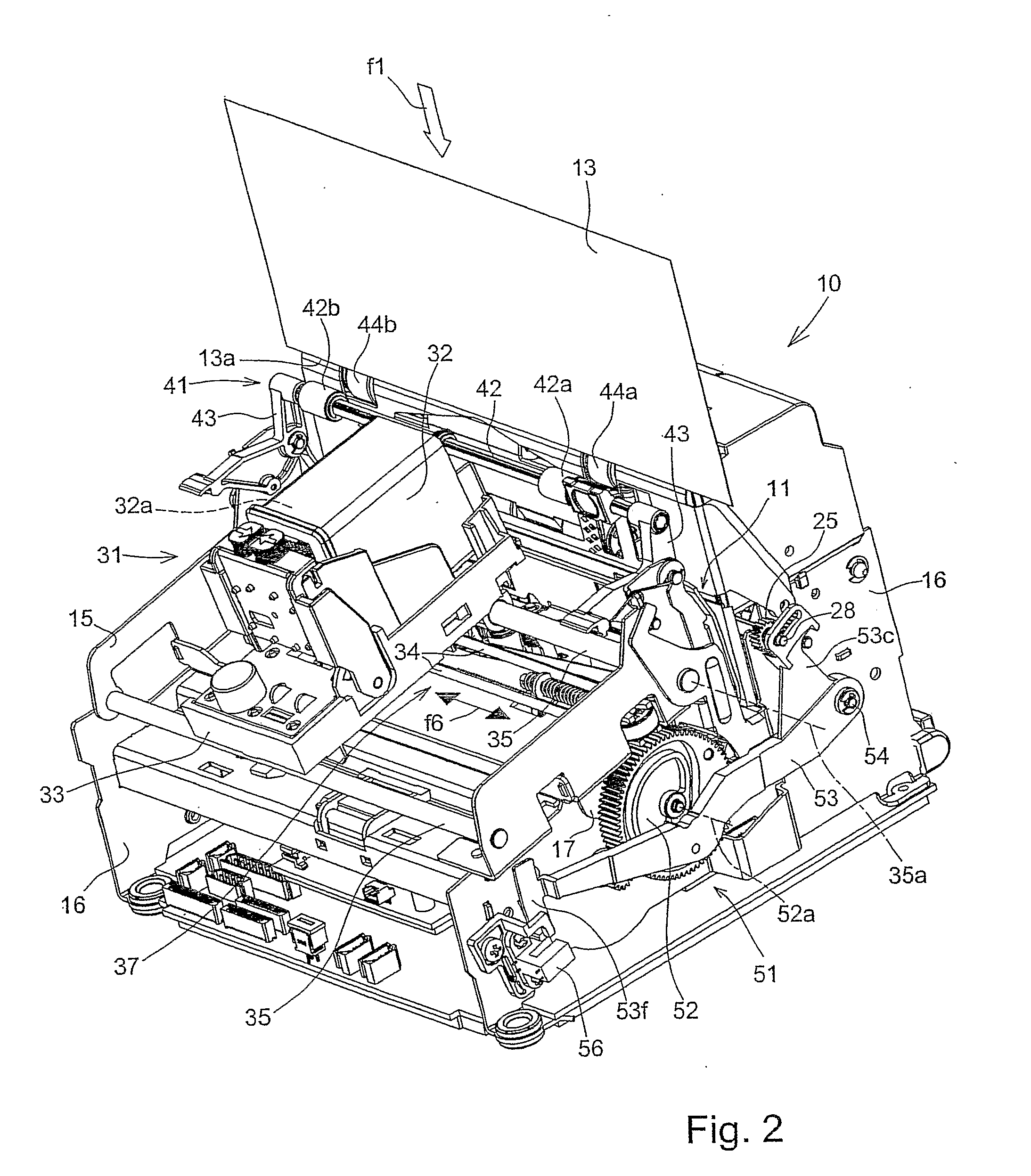 Apparatus For Processing Sheets Inserted Sertically, In Particular An Automatic Validating Machine For Documents, Such As Cheques