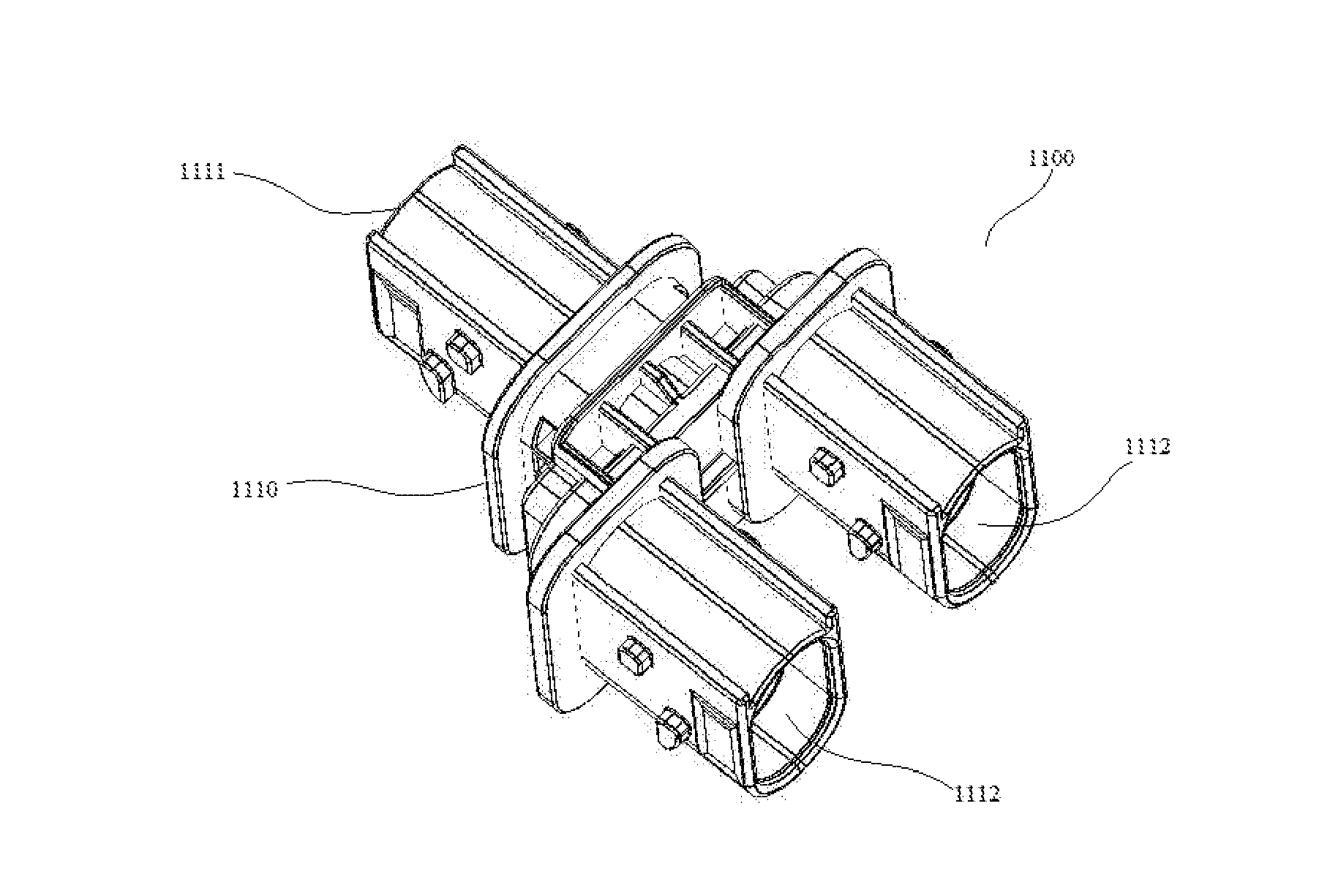 Connector, cable harness assembly, vehicle can bus connector and connection terminal