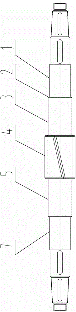 Gear shaft processing method and gear shaft clamping tool used in the method