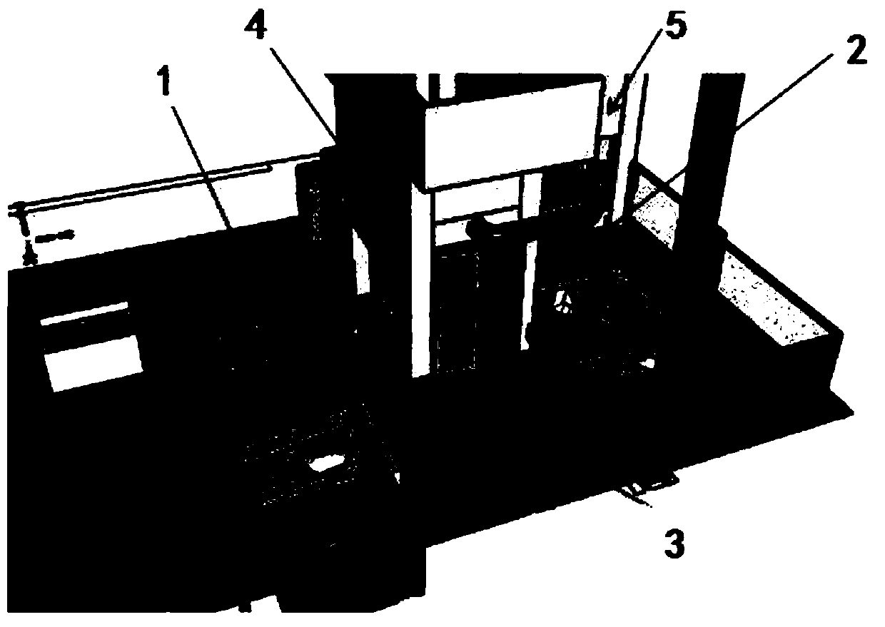 Safety bus control system for molding production line of automotive composite interior parts