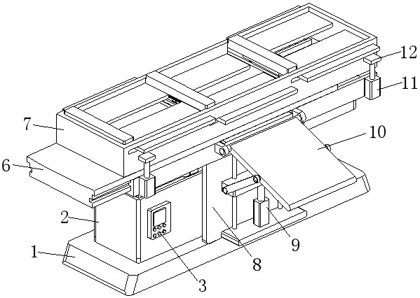 Radiology department examination and nursing device and use method