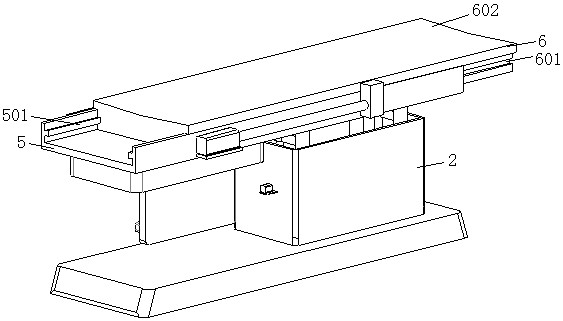 Radiology department examination and nursing device and use method