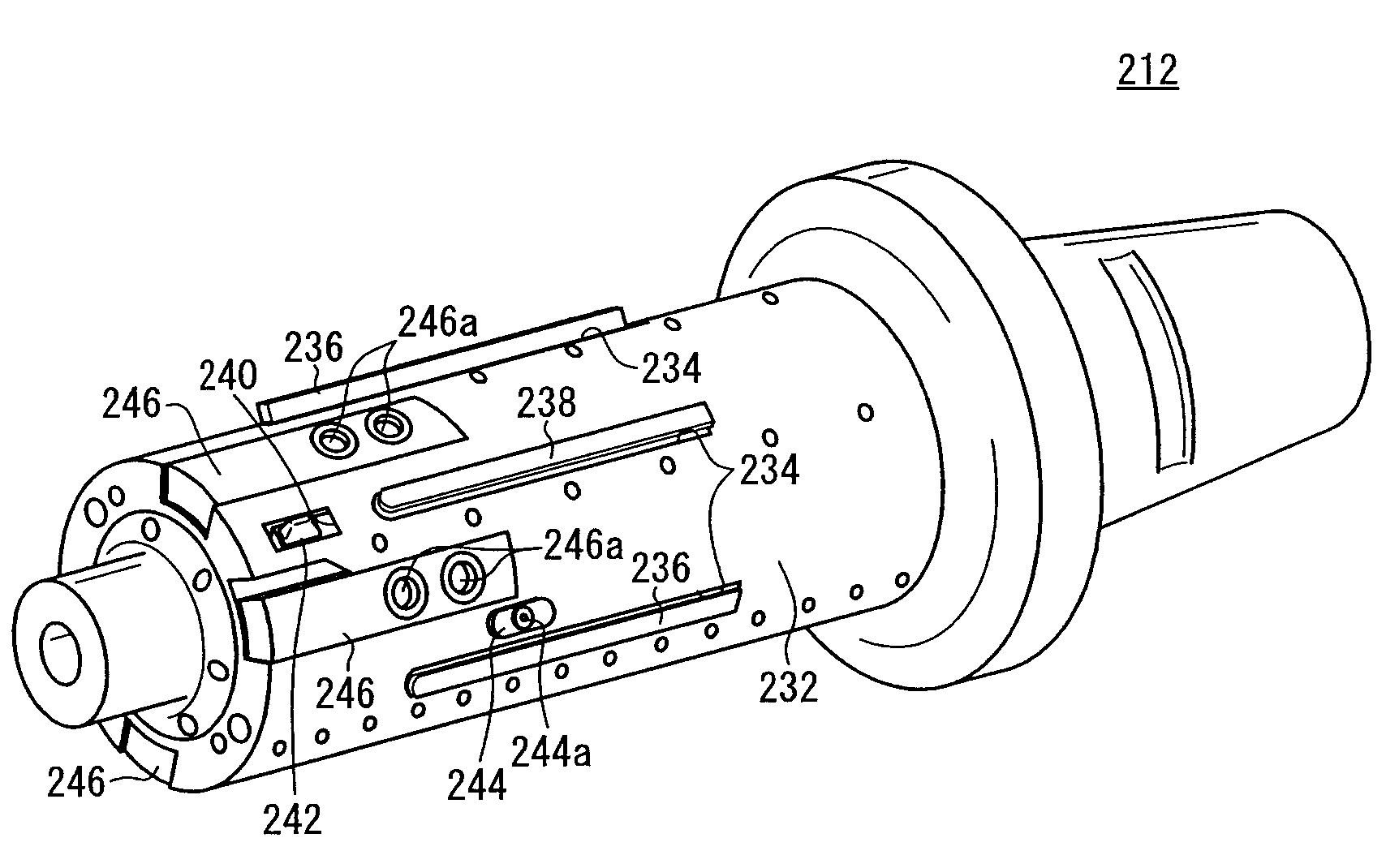 Tool head, machine tool and boring method of bore of cylinder block using the machine tool