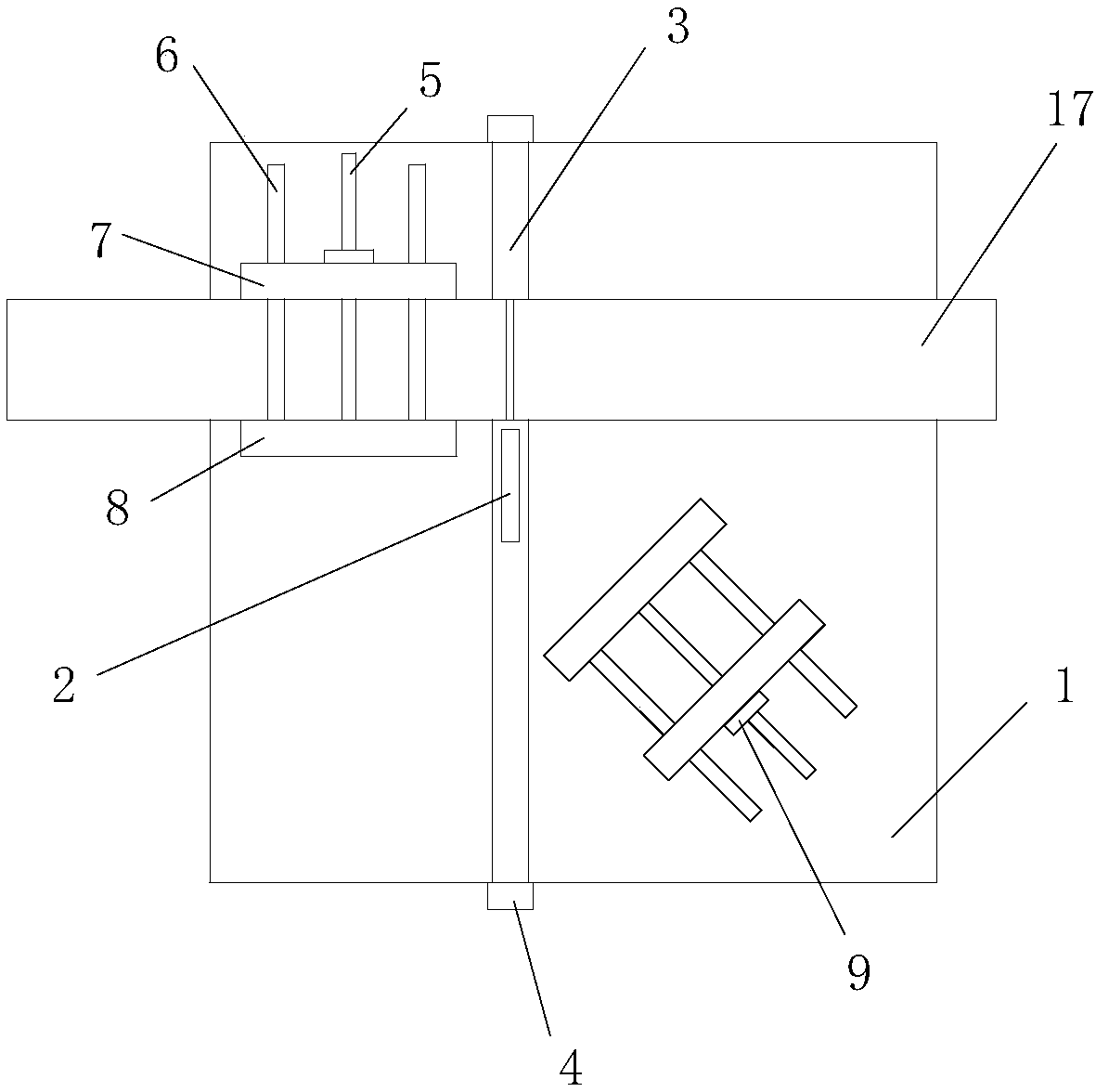 Plastic profile cutting device