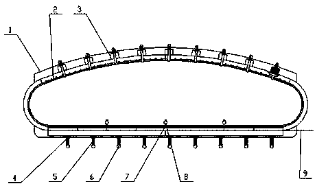 Precise winding device and method for big-diameter two-pole coil