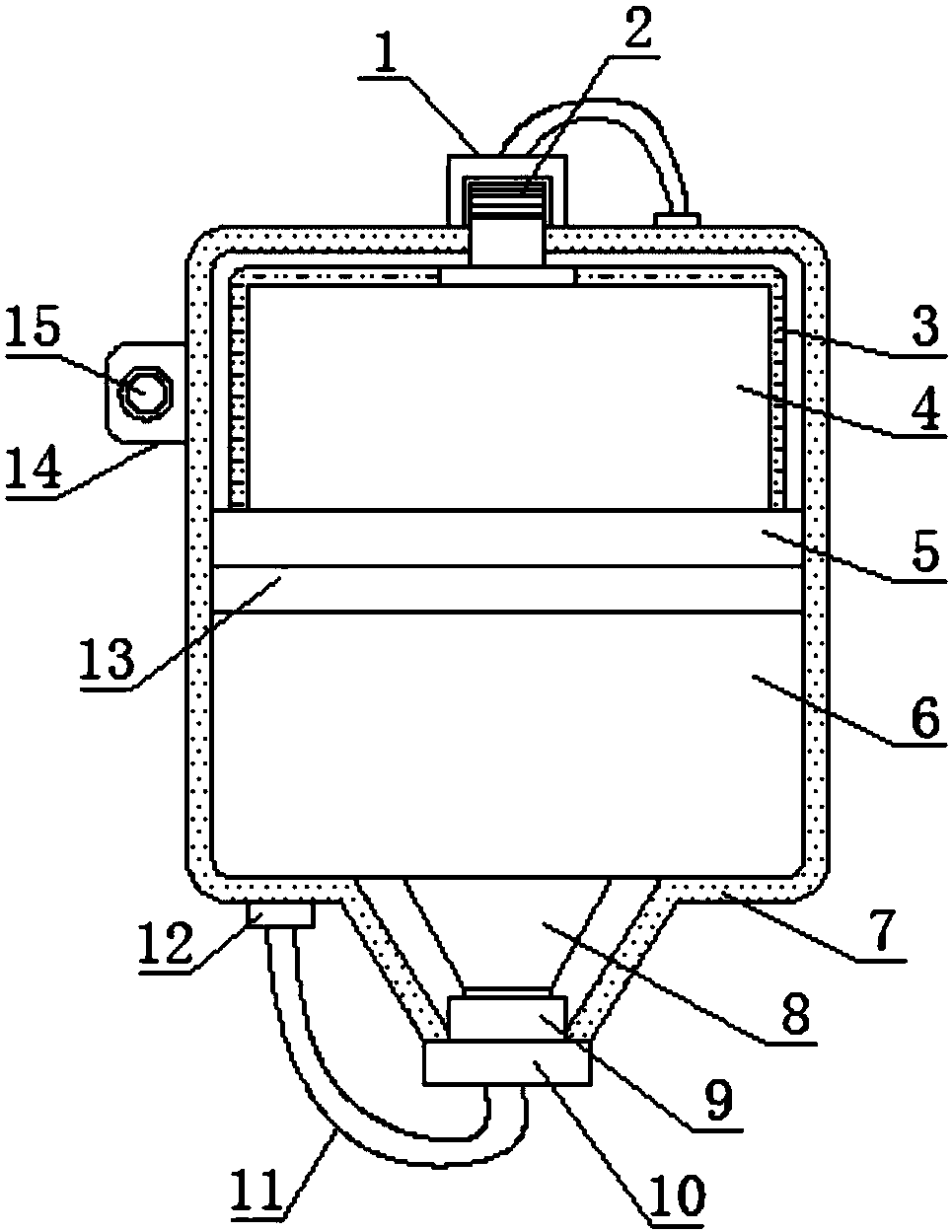 Portable emergency drinking water bag