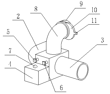 Intelligent pipeline connecting device capable of giving fault alarm