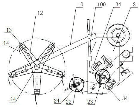 Automatic picking type peanut vine and fruit conveying platform