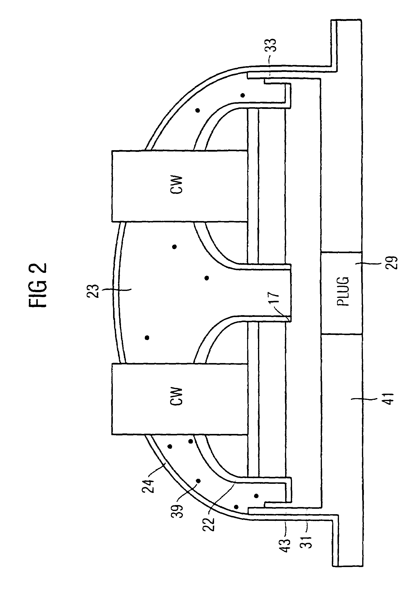 Sidewall structure and method of fabrication for reducing oxygen diffusion to contact plugs during CW hole reactive ion etch processing