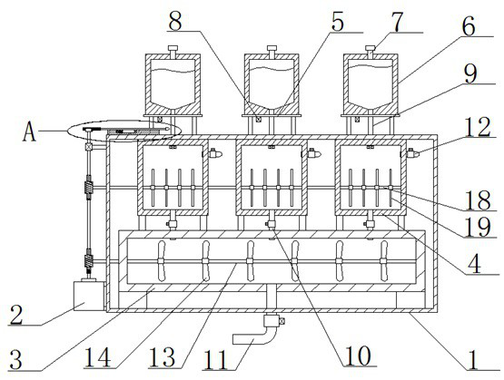 Digitized intelligent dosing profile control and displacement device for oil field