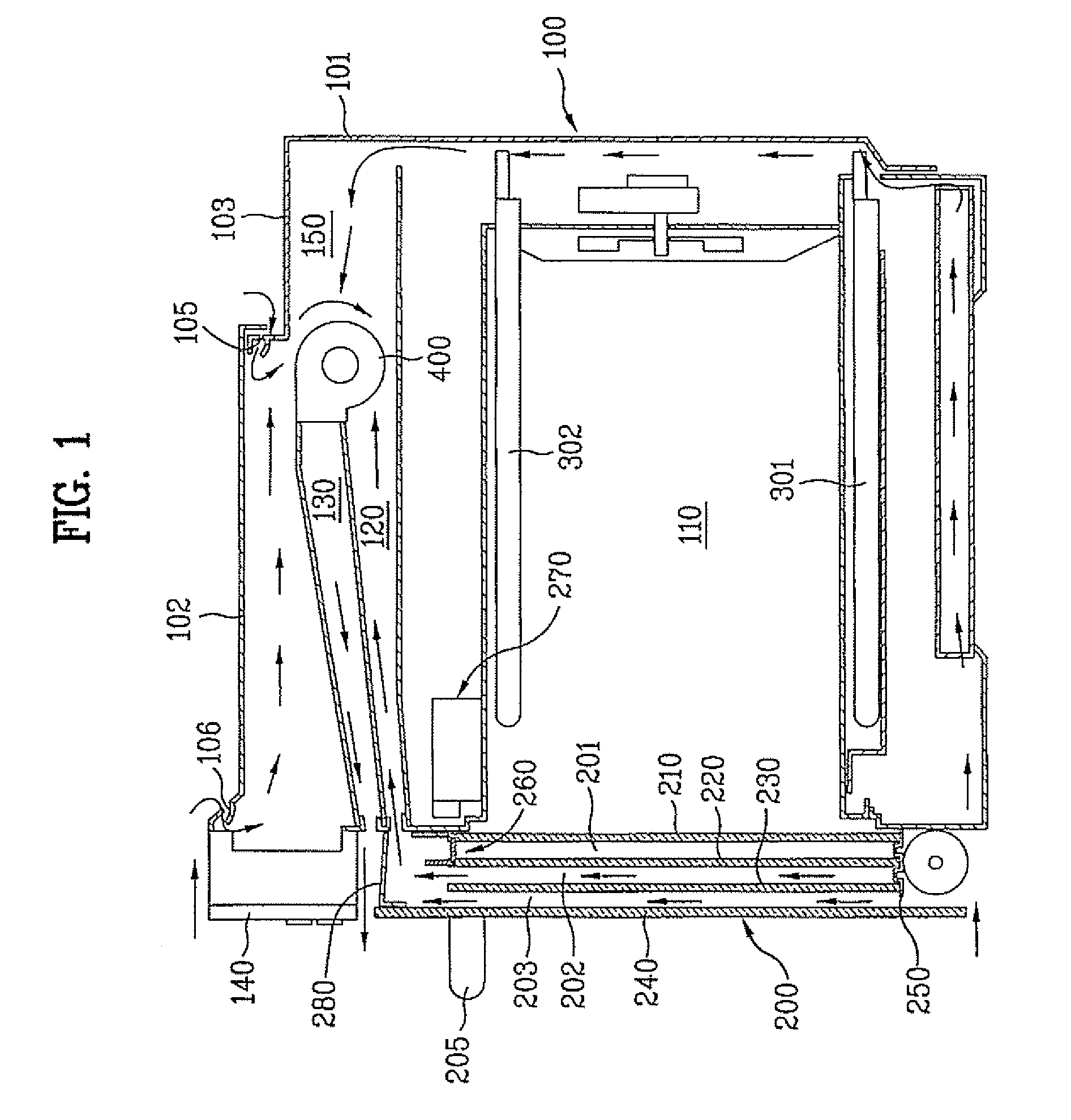Door assembly for home appliance, electric oven using the same, and method for operating electric oven