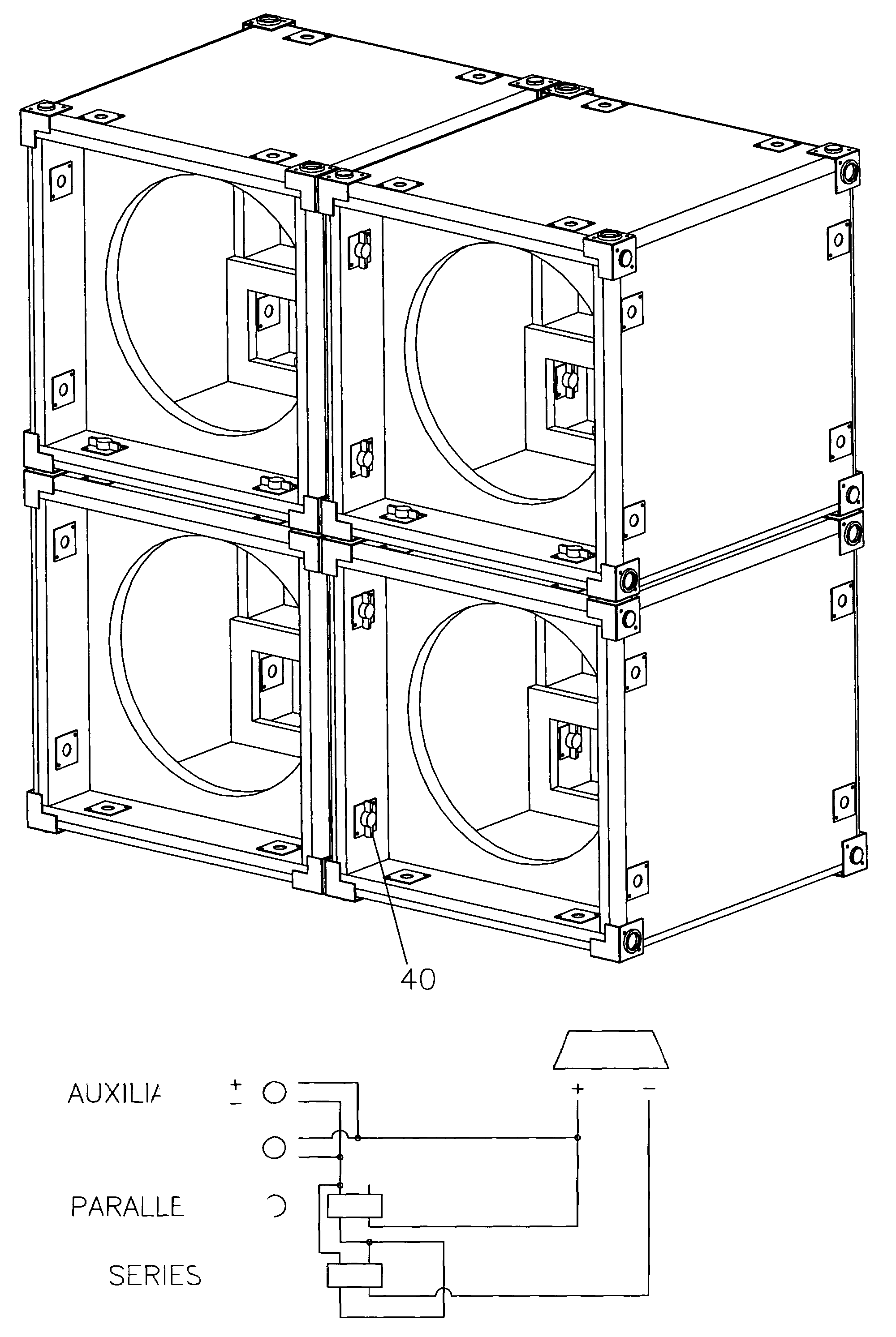 Modular speaker cabinet