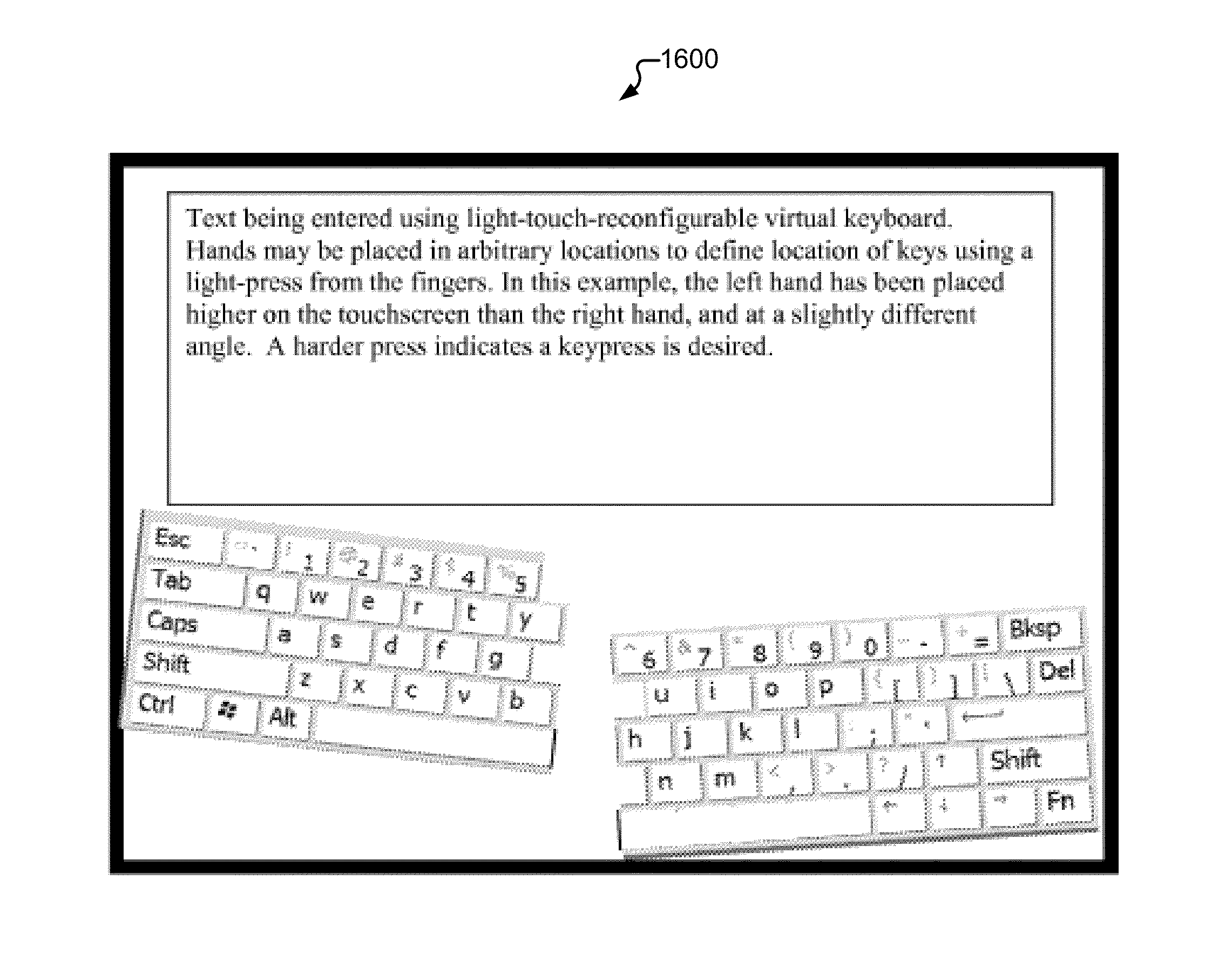 Virtual keyboard interaction using touch input force