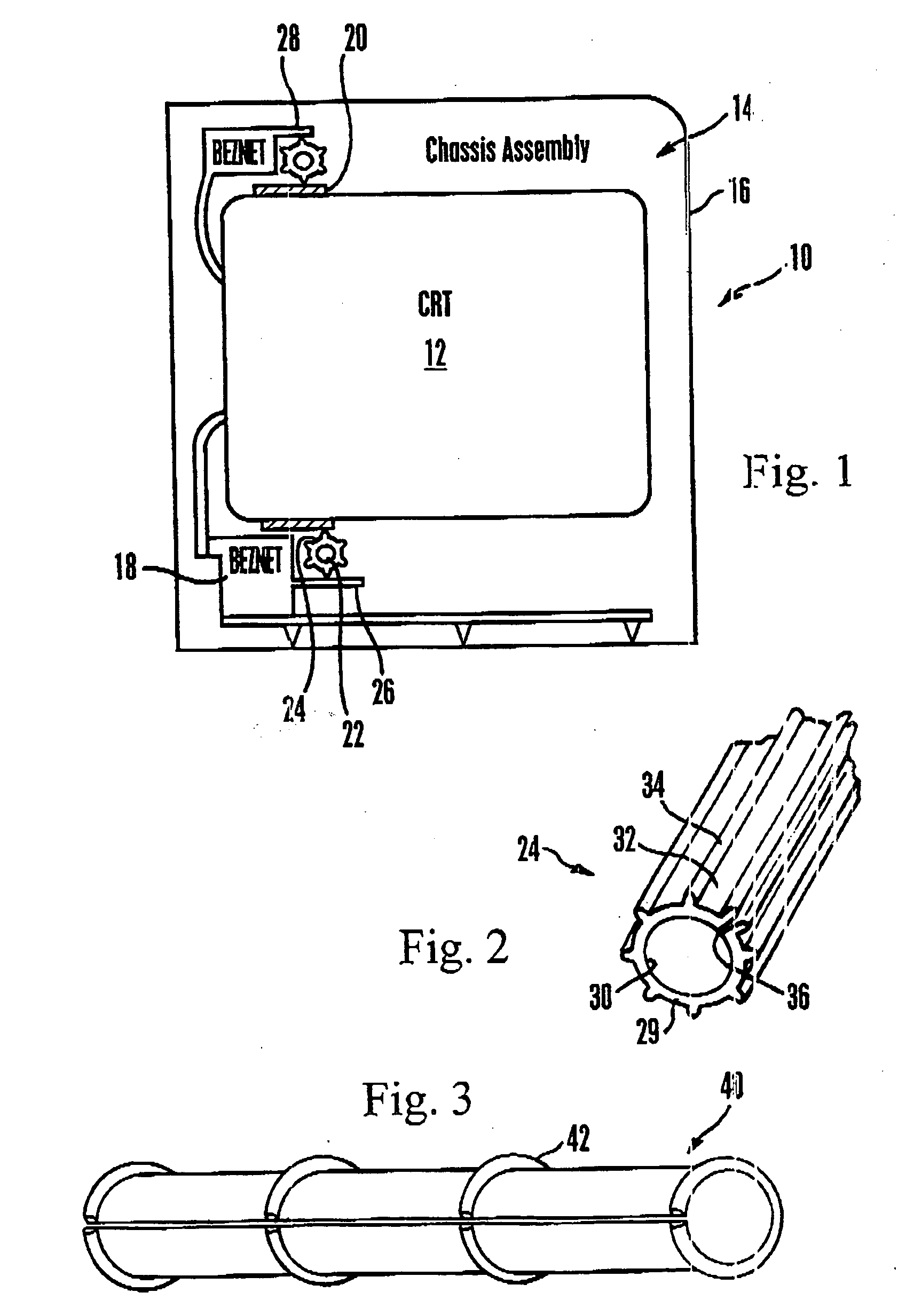Noise dampening degaussing coil holder