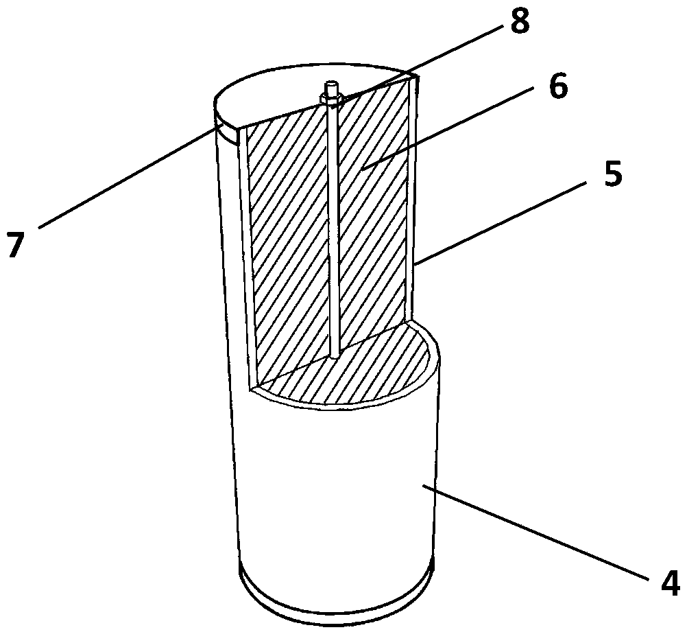 Inline-shaped composite wall with external thermal insulation with lead pipe-coarse sand energy dissipation and shock absorption key and its method