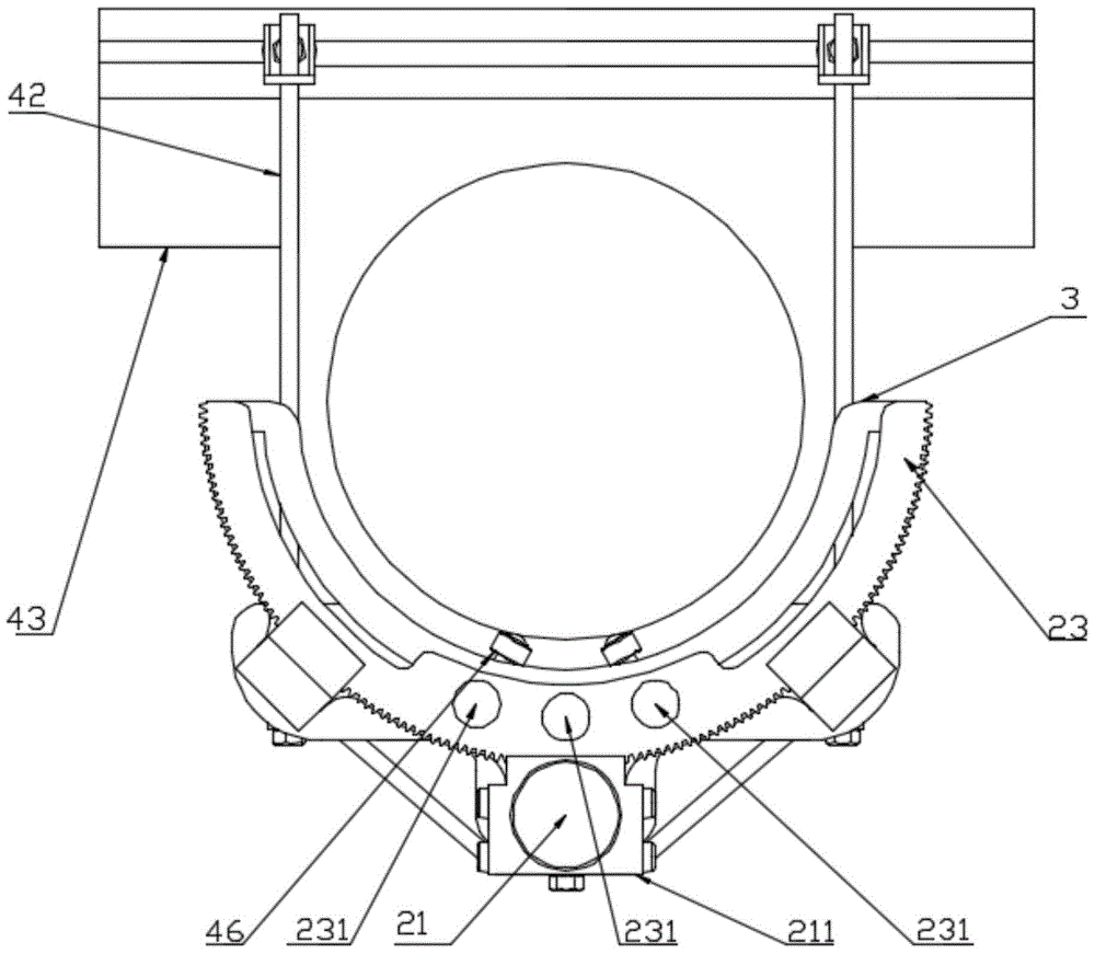 A rotating platform mechanism for detecting cables