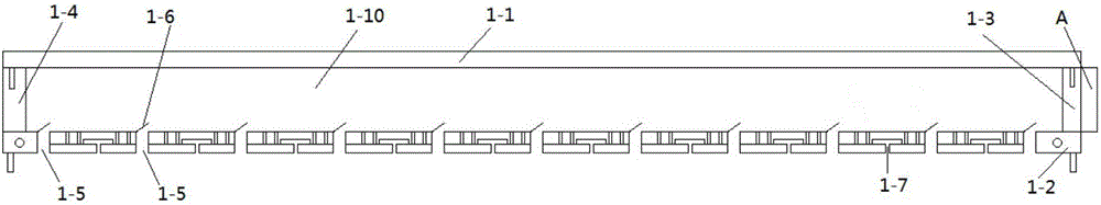 Bottom connecting plate of multi-temperature-zone moveable warehouse