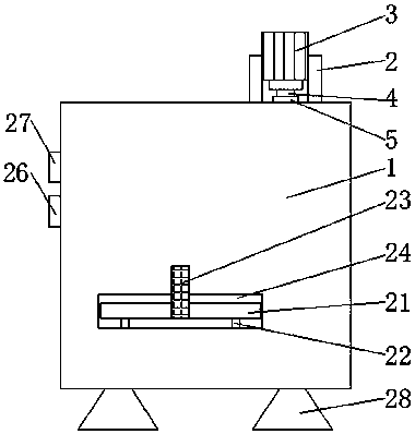 Painting device for tire rivet production