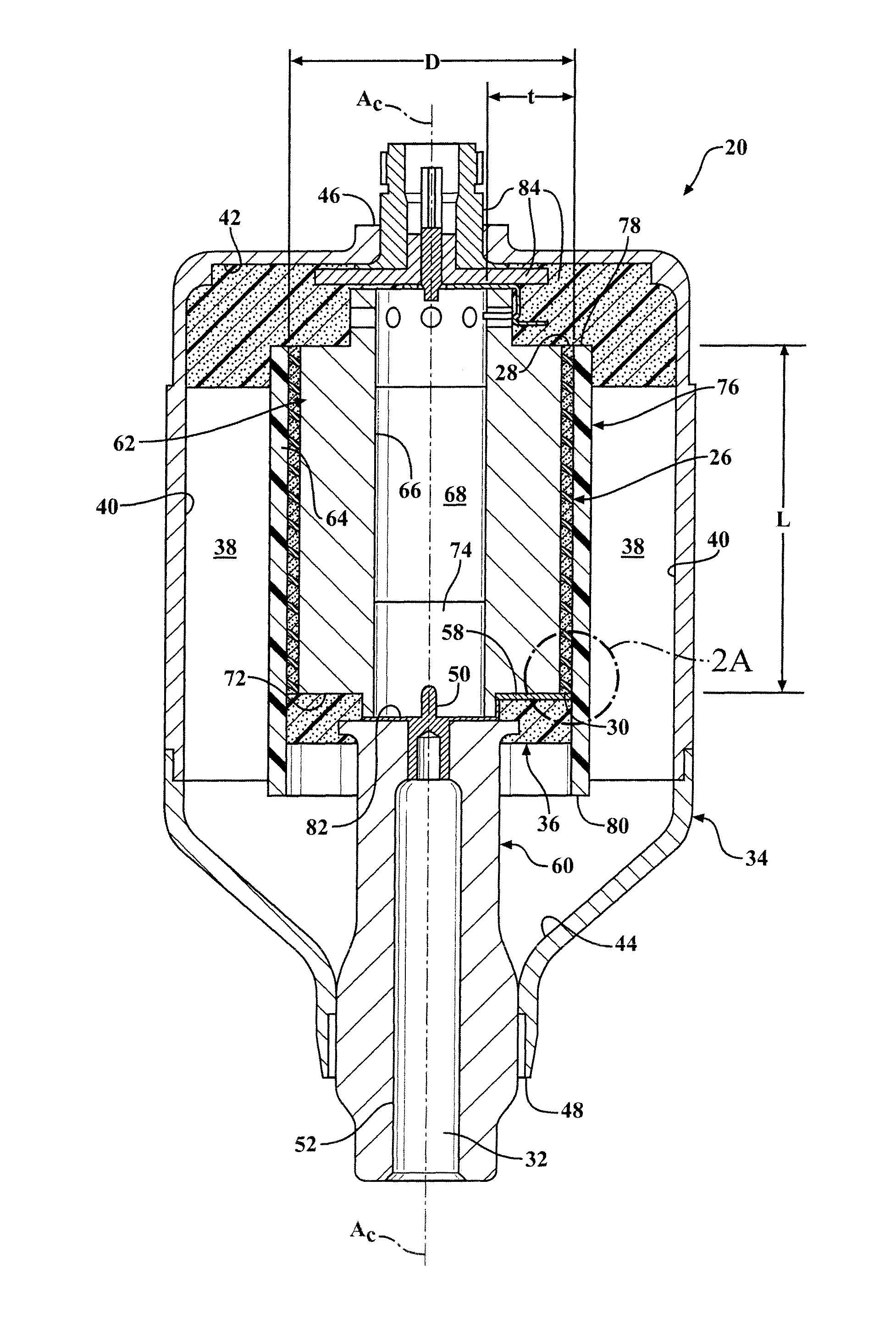 Corona igniter including ignition coil with improved isolation