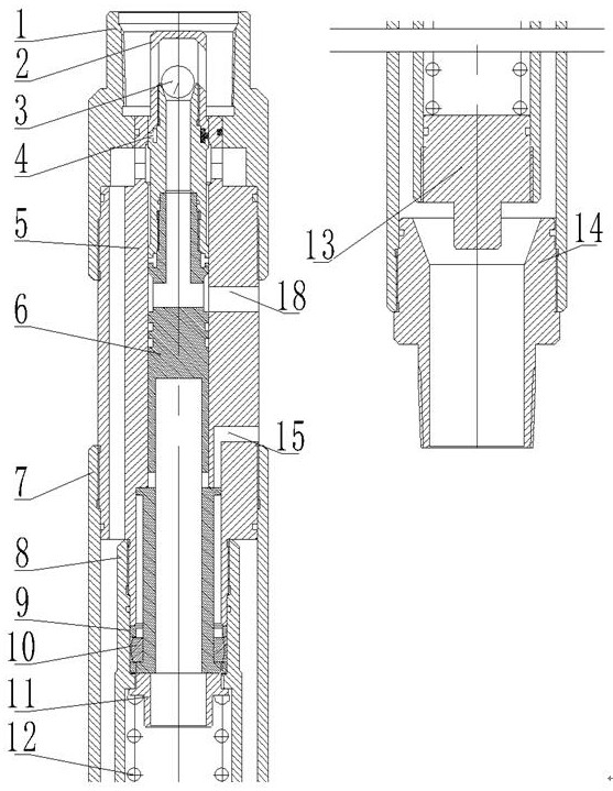 Linkage type hydraulic layer changing switch and linkage type layer changing method