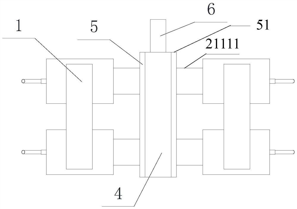 Slab continuous casting machine crystallizer flow field control device