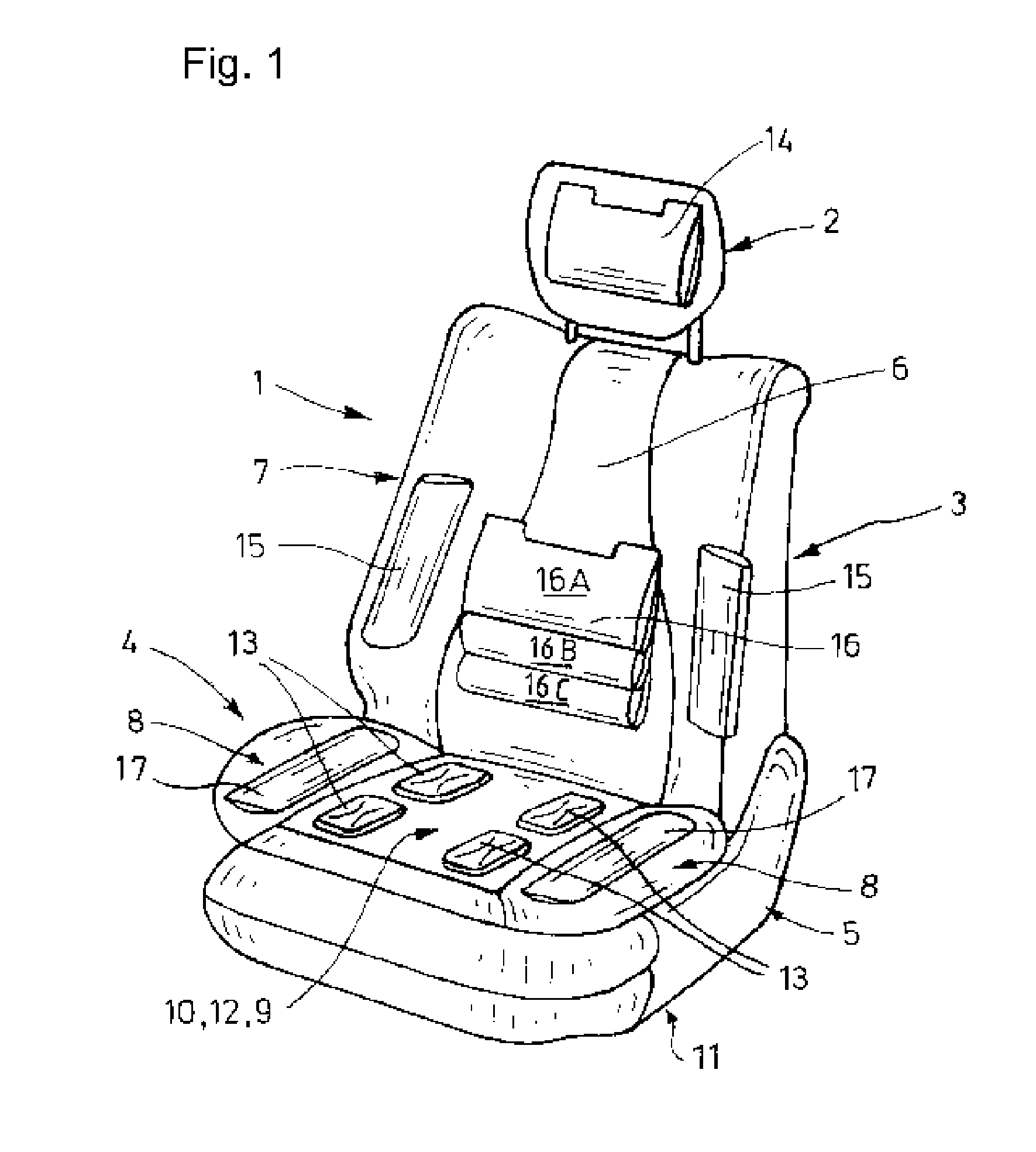 Method and apparatus for controlling massage functions of a motor vehicle seat