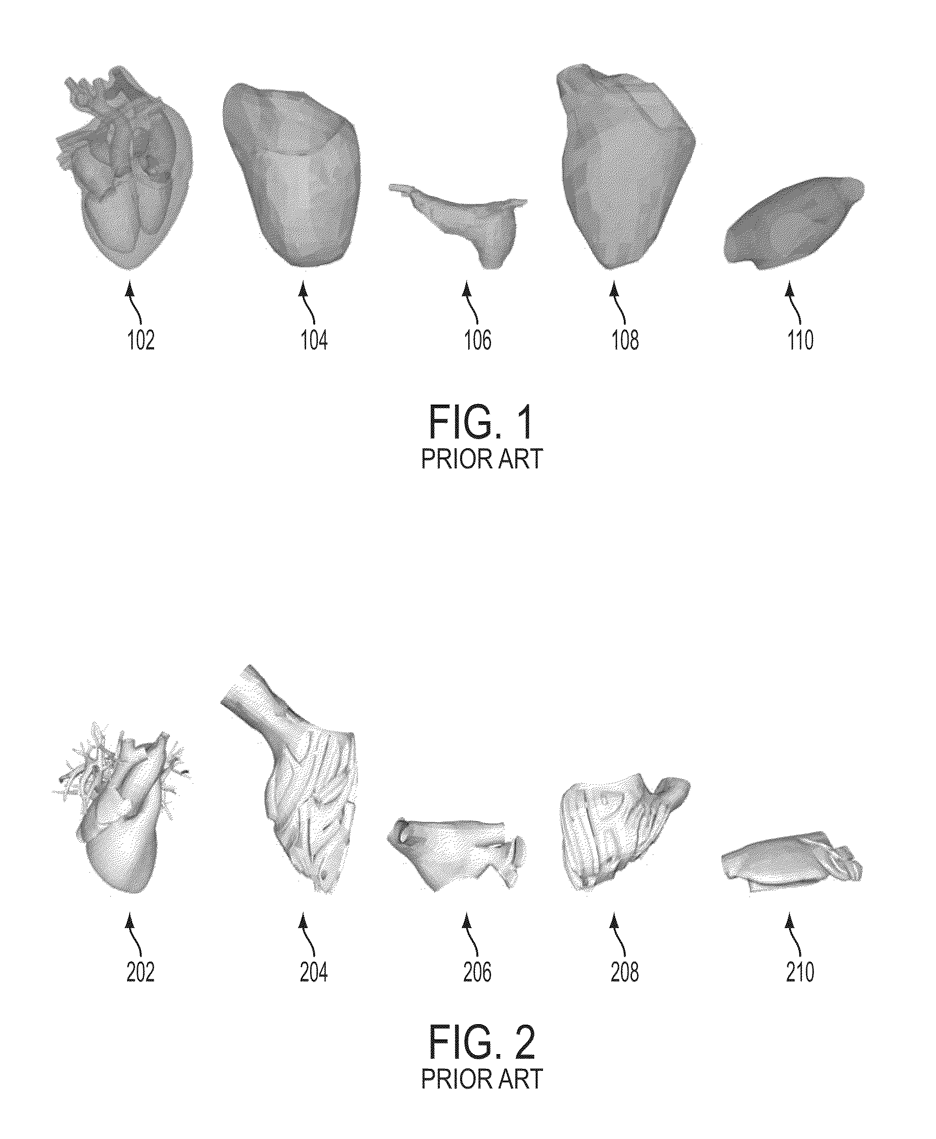 Method and system for generating a four-chamber heart model