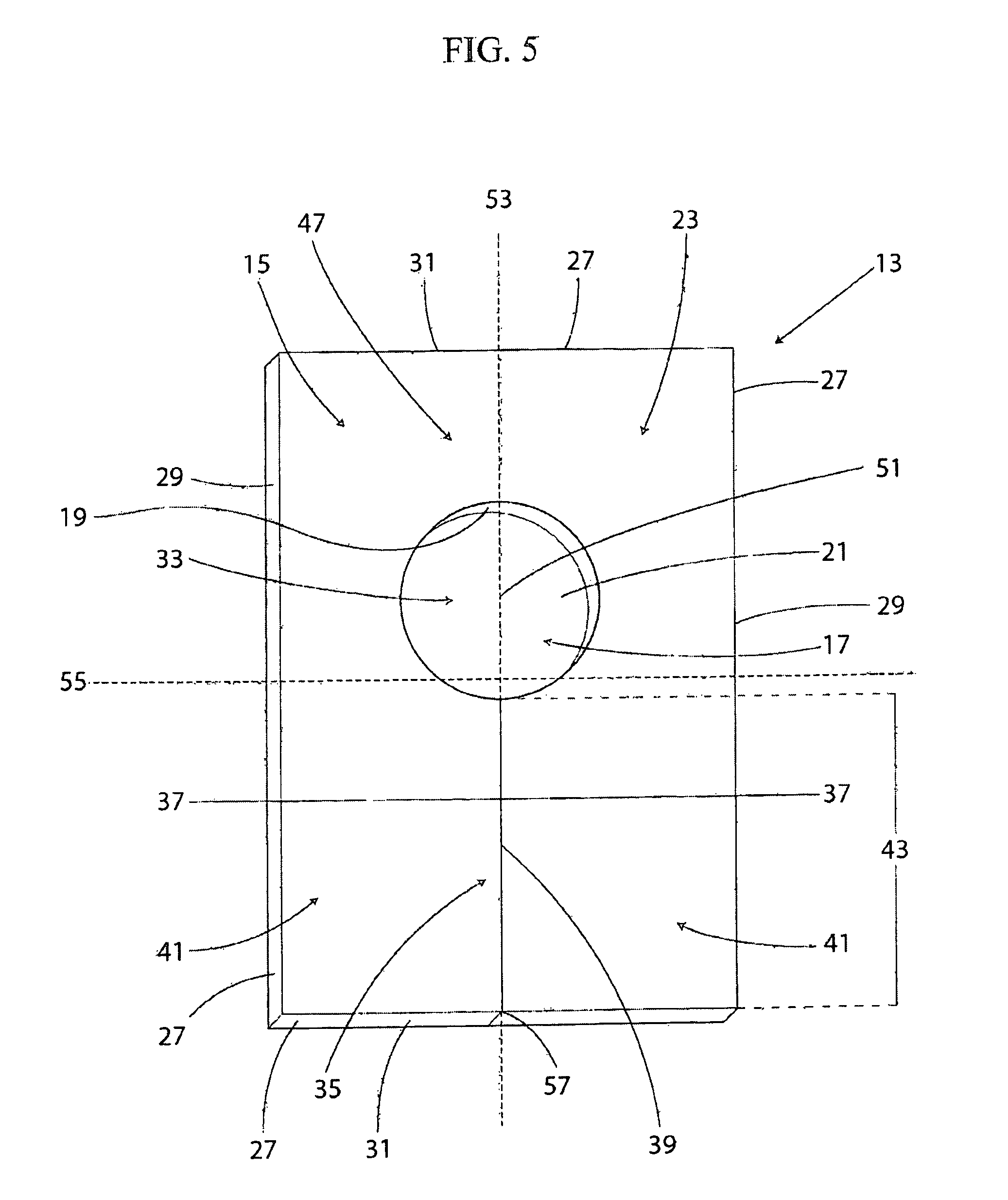 Marker template for breast reduction surgery