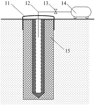 Carbonization mixing pile-ventilating pipe pile composite foundation and construction method thereof