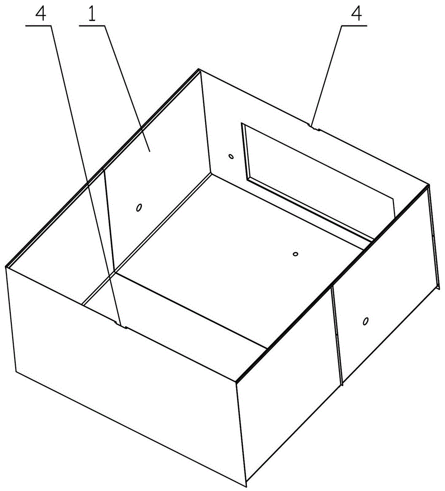 The installation structure of the middle beam of the refrigerator