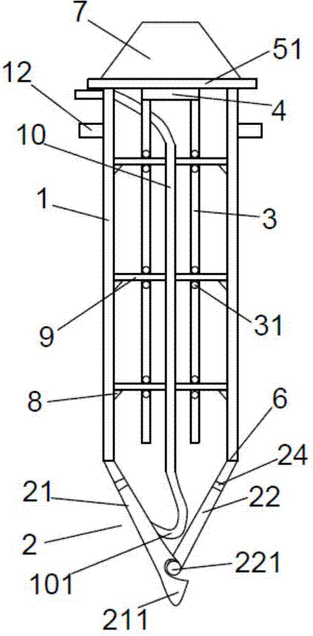A drainage board layout device