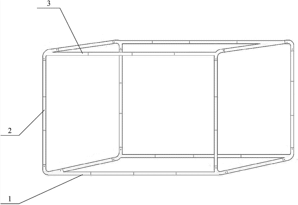 Support type electromagnetic shielding tent