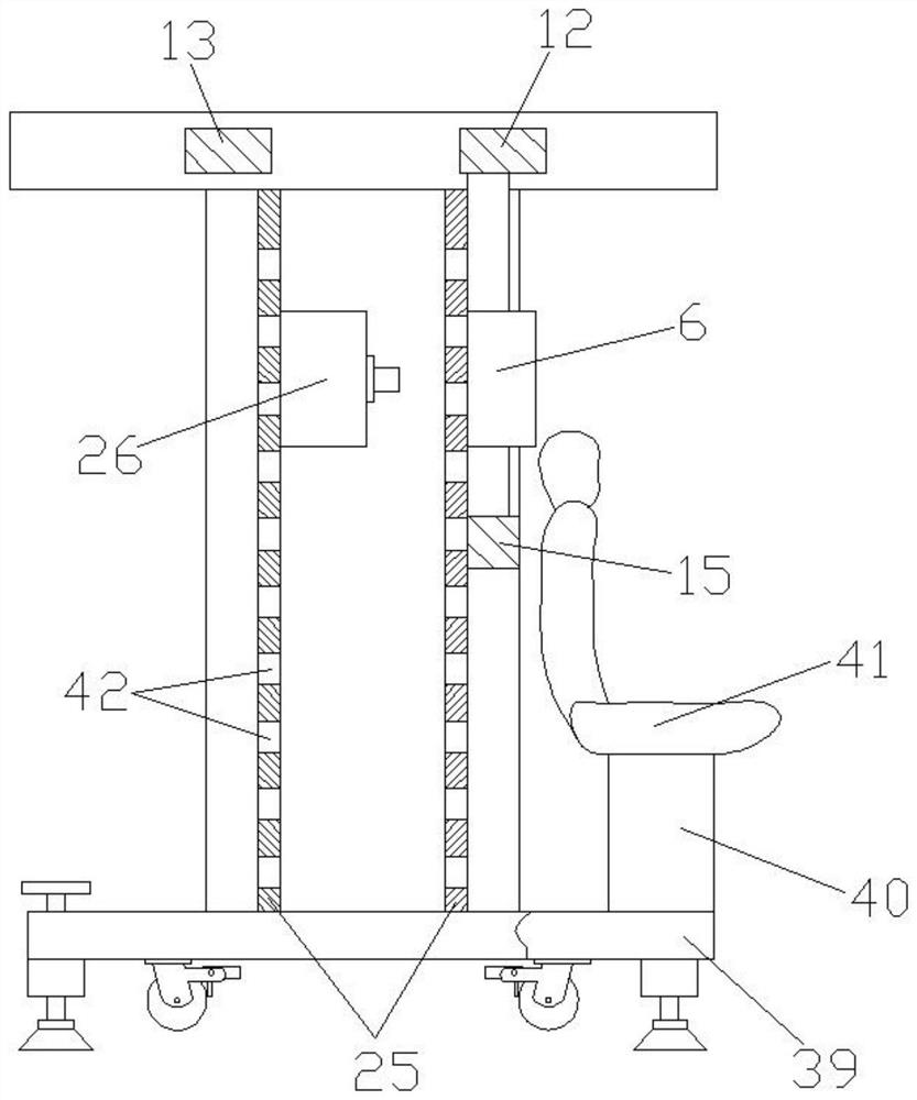 An electromagnetic force-bearing chest expanding machine