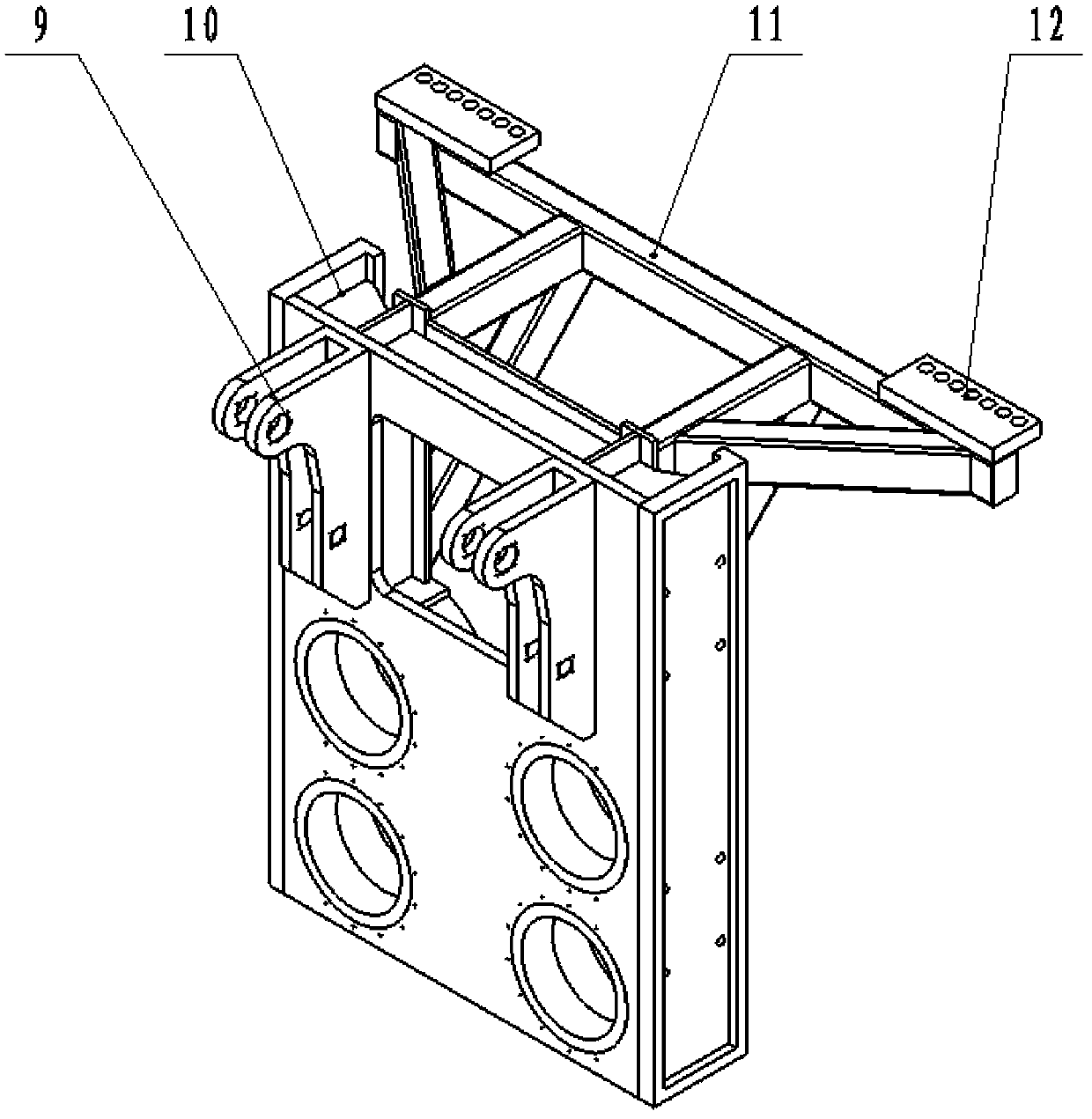 Gear rack coal bed methane drilling rig hoisting system