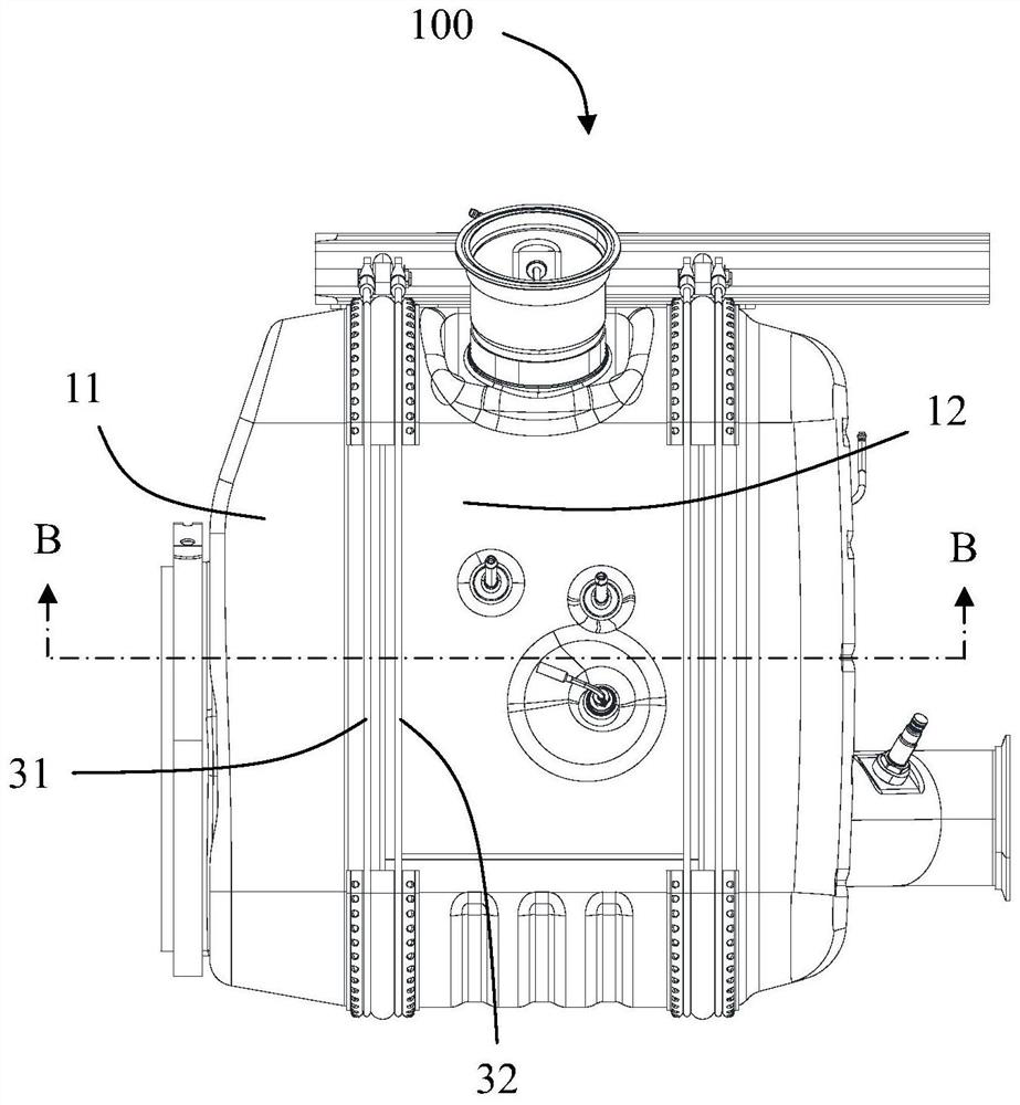 Tail gas after-treatment packaging device