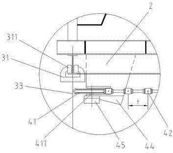 Concrete circulation conveying system with hanging cages