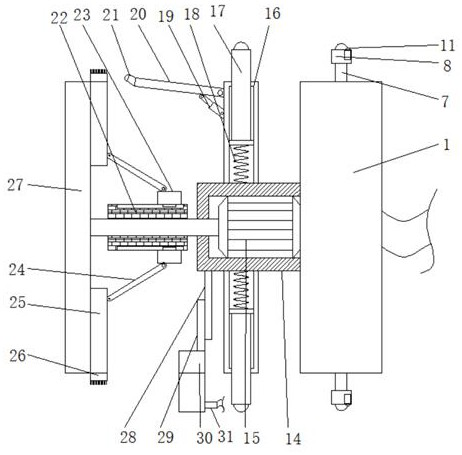 Inner wall cleaning device for polyethylene composite pipe