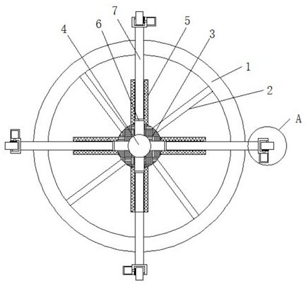 Inner wall cleaning device for polyethylene composite pipe