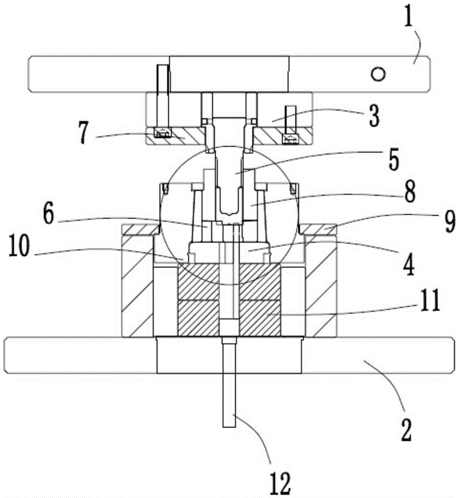 Insert splicing type die