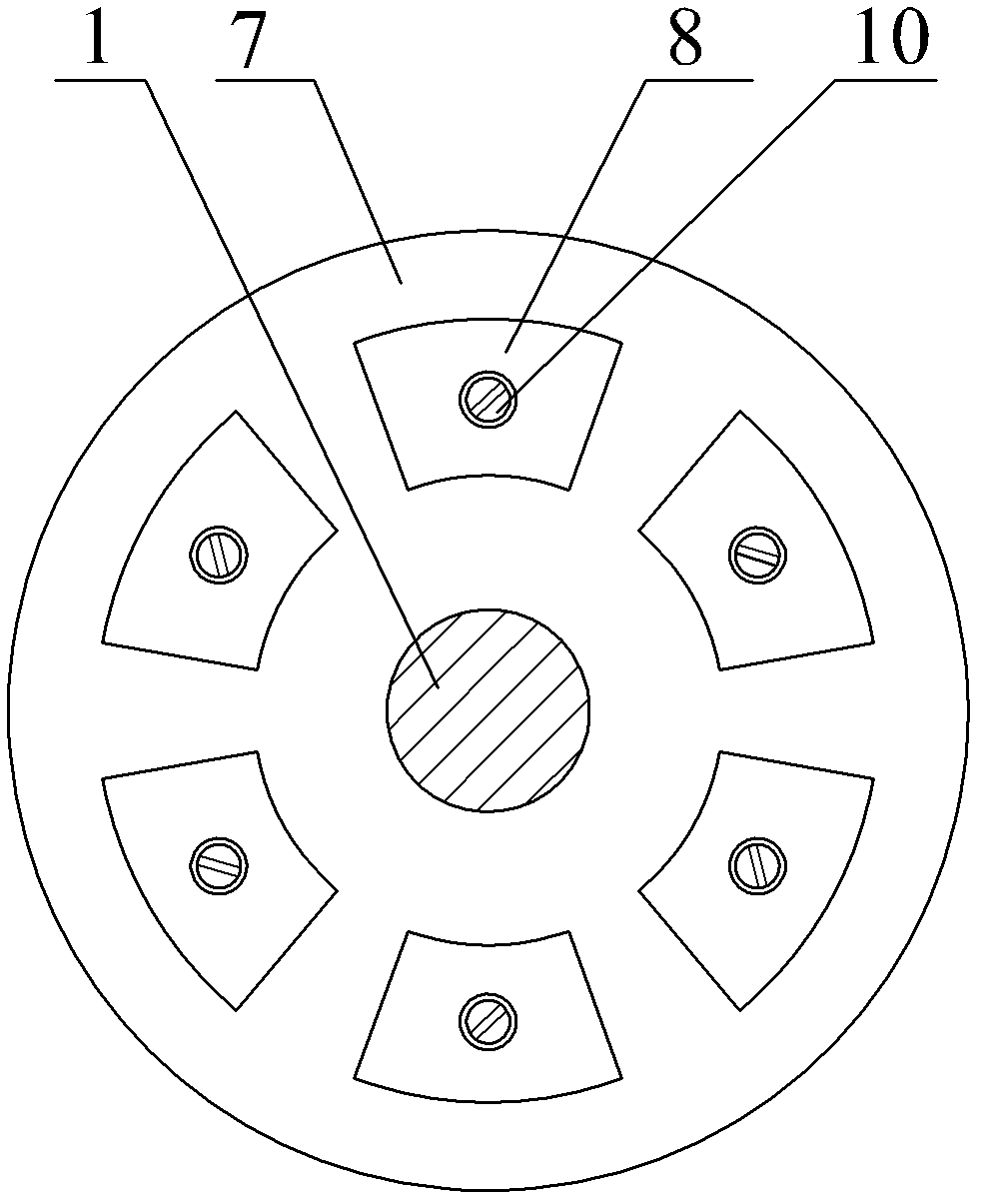 Exhaust turbine driven disk-type double-rotor permanent magnet generator