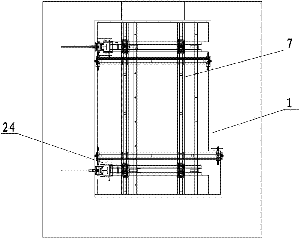 Hydraulic self-elevating template for vertical shaft and construction method thereof