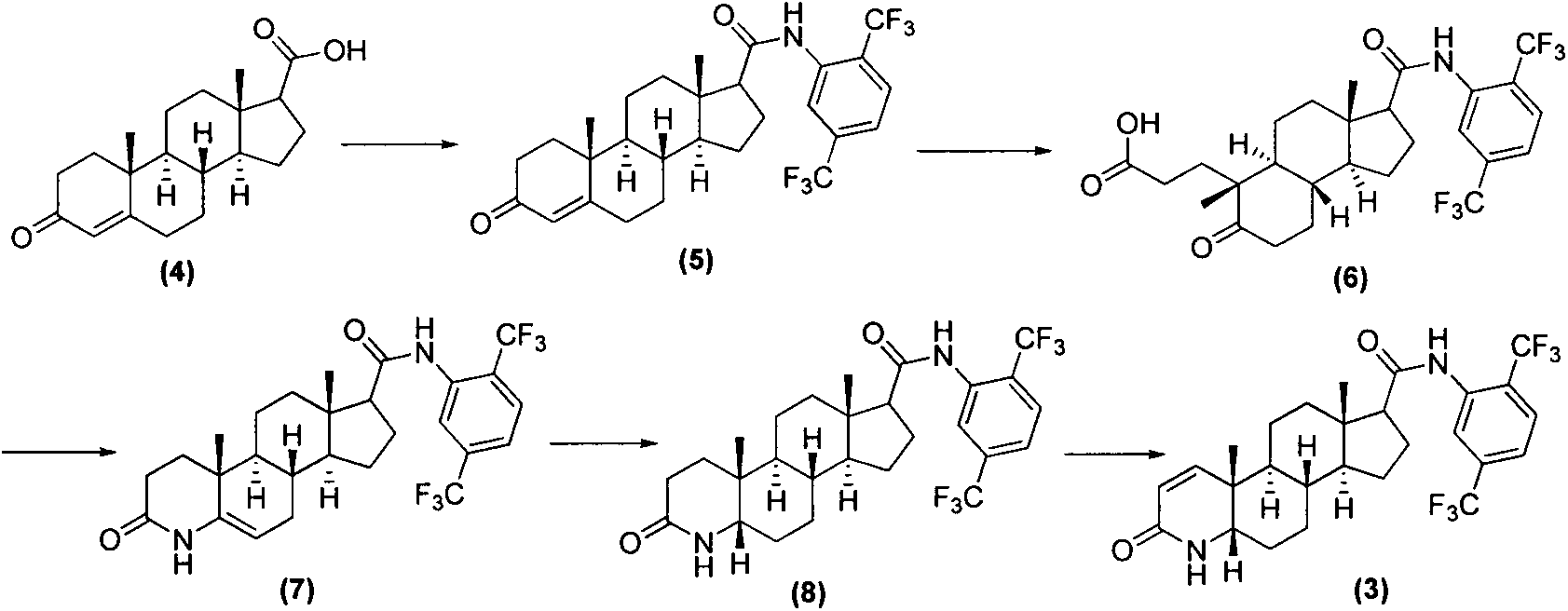 Process for preparing dutasteride