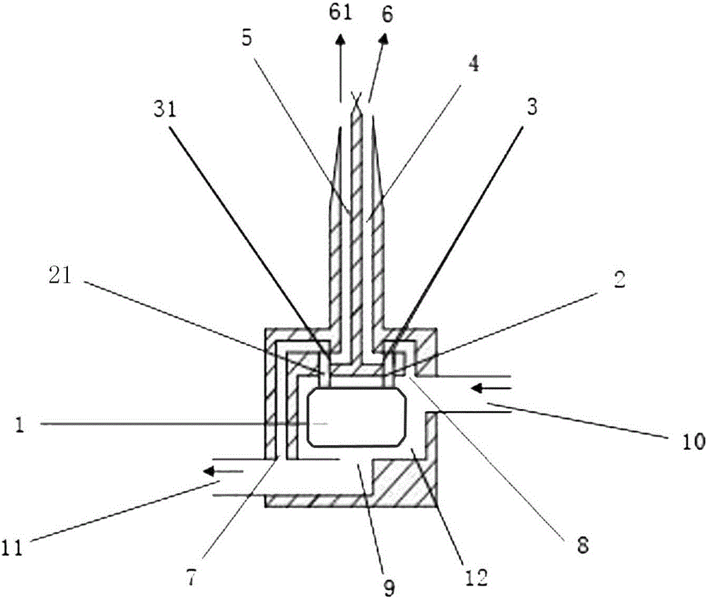 A general-purpose medical infusion automatic liquid relay infusion head