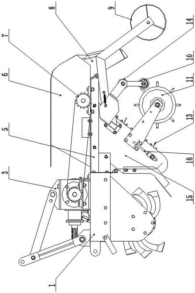 No-tillage double-furrow full film-covering combined operation machine