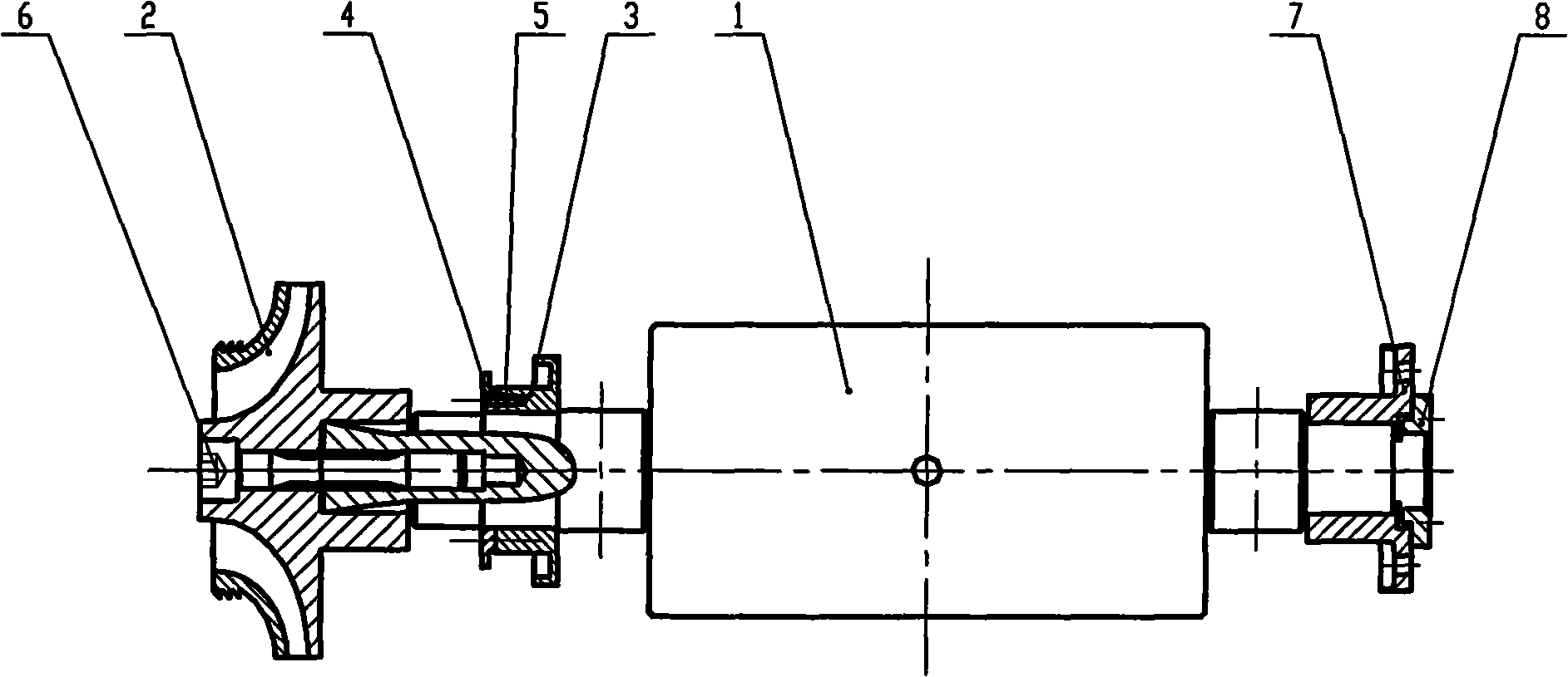 Expansion machine rotor for highly pressurized liquid throttling