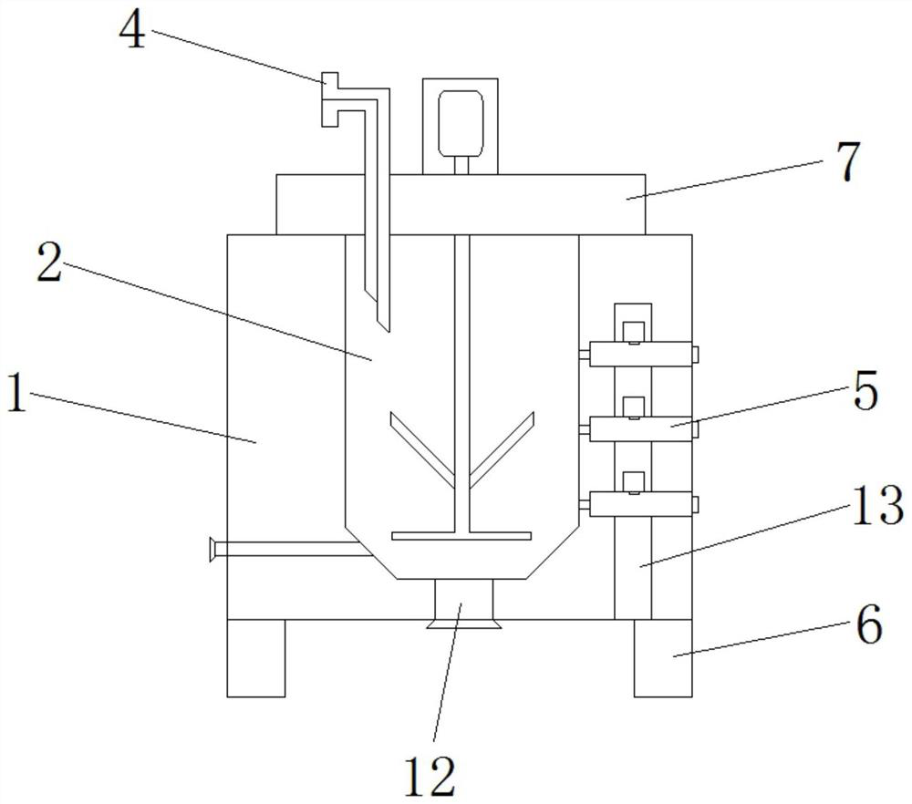 Sampling device for raw material processing of chemical experiment