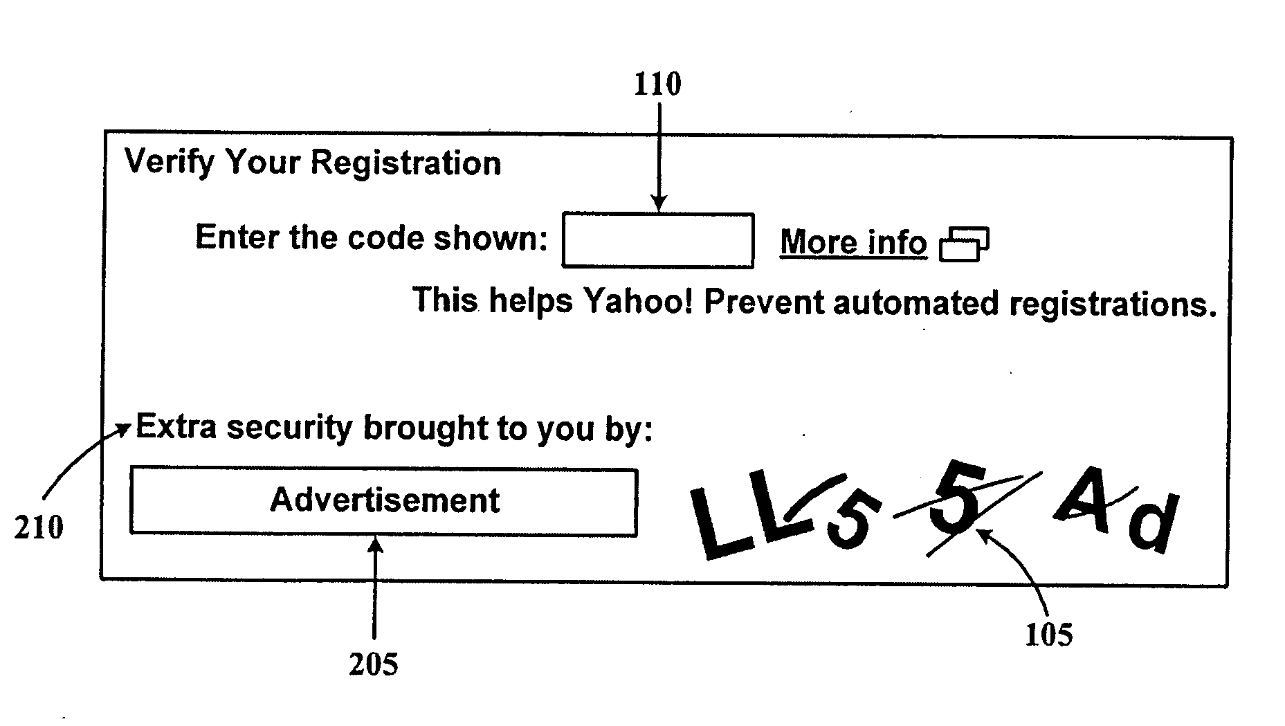 System and method of using captchas as ads