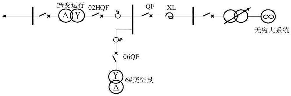Method for identifying sympathetic inrush current of transformer based on online voltage integrating